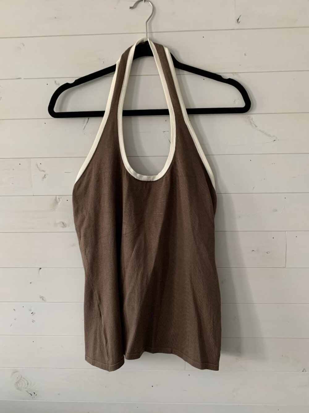NWT Tommy Bahama Halter Sweater Tank Top Brown